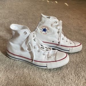 White Chuck Taylor Converse High Tops